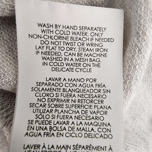 CABI Women Snap Shoulder Lightweight Sweatshirt Large Gray Pullover Long Sleeve - Picture 10 of 10